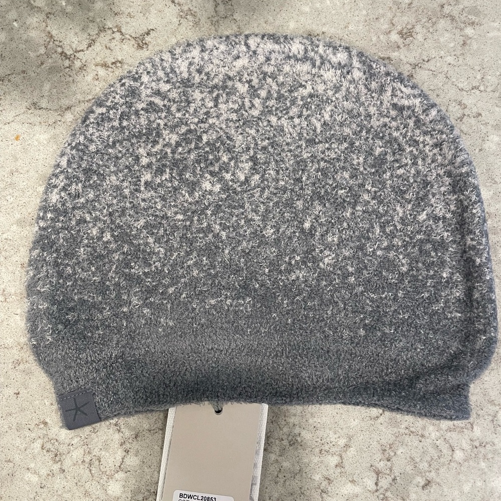 Barefoot Dreams Smokey Green/Fog Grey Ombré Beanie